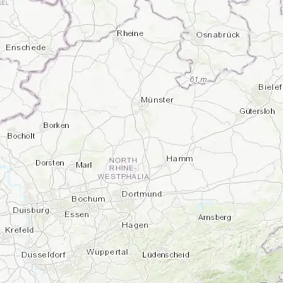 Map showing location of Ascheberg (51.783330, 7.616670)