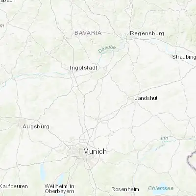 Map showing location of Au in der Hallertau (48.558380, 11.741380)
