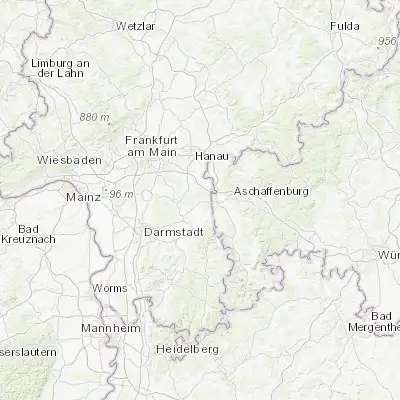 Map showing location of Babenhausen (49.965190, 8.951290)