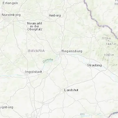 Map showing location of Bad Abbach (48.937540, 12.044940)