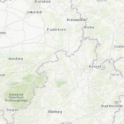 Map showing location of Bad Arolsen (51.379820, 9.014450)