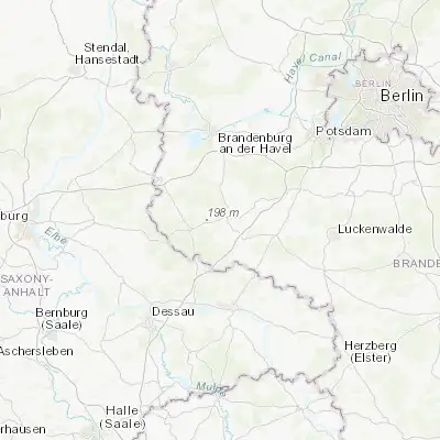 Map showing location of Bad Belzig (52.141840, 12.592720)