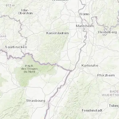 Map showing location of Bad Bergzabern (49.102450, 8.000920)