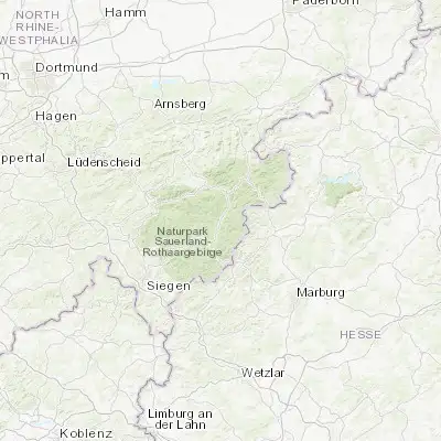 Map showing location of Bad Berleburg (51.052240, 8.392270)