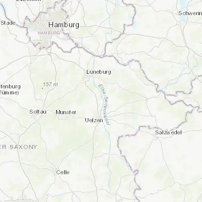 Map showing location of Bad Bevensen (53.079230, 10.581290)