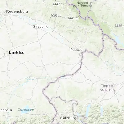 Map showing location of Bad Birnbach (48.444890, 13.091030)