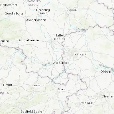Map showing location of Bad Dürrenberg (51.295450, 12.065830)