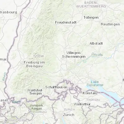 Map showing location of Bad Dürrheim (48.020930, 8.530560)