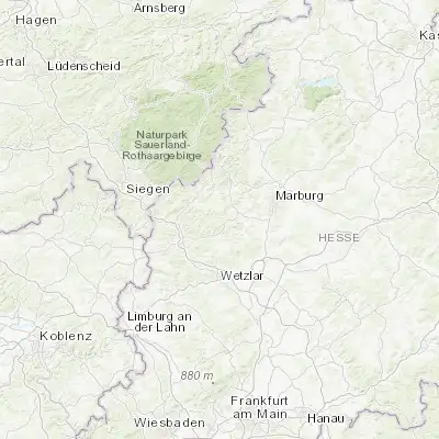 Map showing location of Bad Endbach (50.750000, 8.500000)
