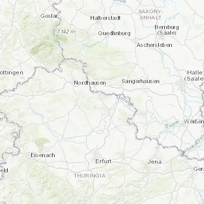 Map showing location of Bad Frankenhausen (51.356090, 11.099770)