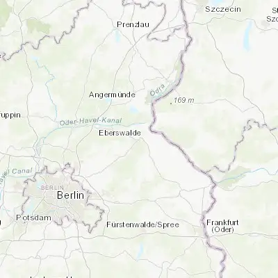 Map showing location of Bad Freienwalde (52.787300, 14.030400)