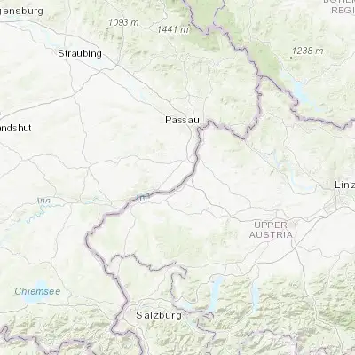 Map showing location of Bad Füssing (48.351000, 13.312000)