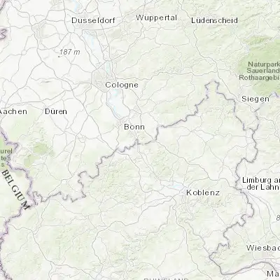 Map showing location of Bad Honnef (50.643360, 7.227800)