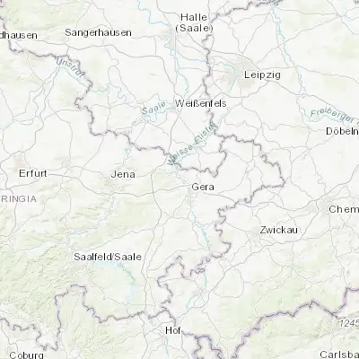 Map showing location of Bad Köstritz (50.930320, 12.010050)