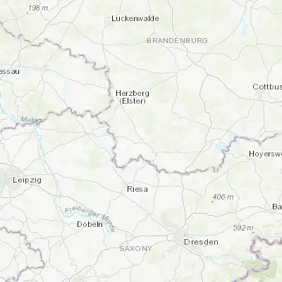 Map showing location of Bad Liebenwerda (51.518260, 13.394590)