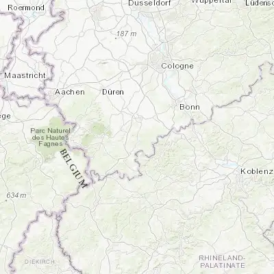 Map showing location of Bad Münstereifel (50.556670, 6.764240)