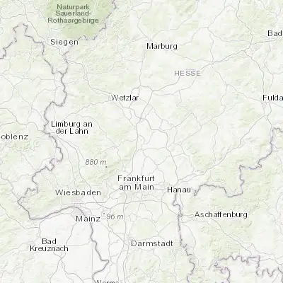Map showing location of Bad Nauheim (50.364630, 8.738590)