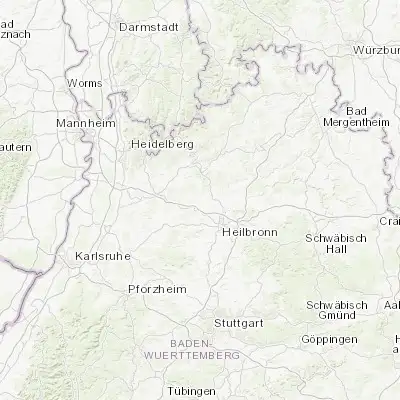 Map showing location of Bad Rappenau (49.238480, 9.101800)