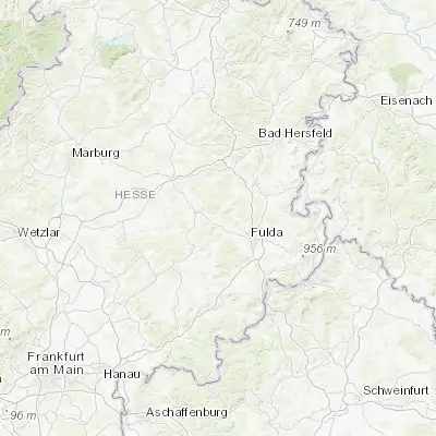 Map showing location of Bad Salzschlirf (50.623880, 9.508150)