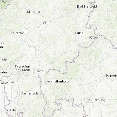 Map showing location of Bad Soden-Salmünster (50.275740, 9.367050)