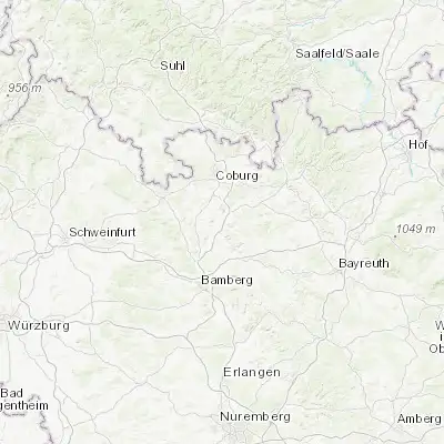 Map showing location of Bad Staffelstein (50.101990, 11.001280)