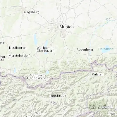 Map showing location of Bad Tölz (47.761110, 11.558900)