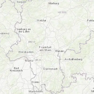 Map showing location of Bad Vilbel (50.178660, 8.737560)
