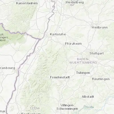 Map showing location of Bad Wildbad (48.750710, 8.550400)