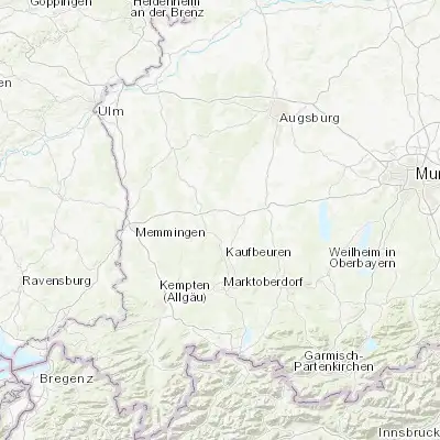 Map showing location of Bad Wörishofen (48.006740, 10.596660)