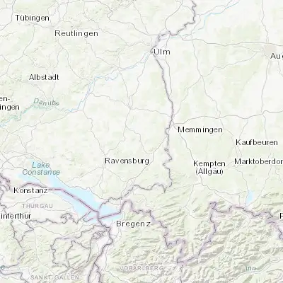 Map showing location of Bad Wurzach (47.907990, 9.896860)