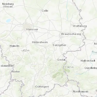 Map showing location of Baddeckenstedt (52.083330, 10.233330)