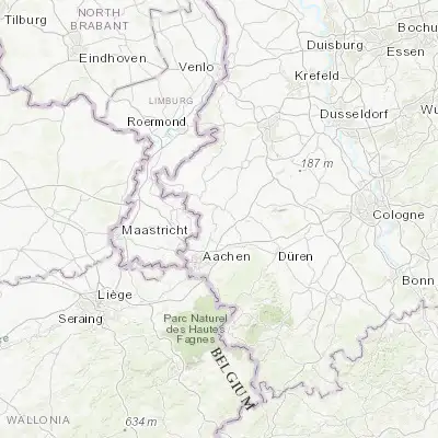 Map showing location of Baesweiler (50.909640, 6.188740)