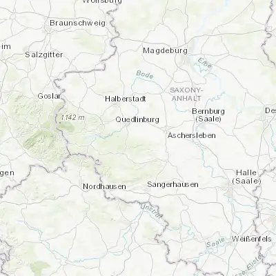 Map showing location of Ballenstedt (51.719000, 11.232650)