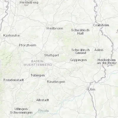 Map showing location of Baltmannsweiler (48.742150, 9.449400)