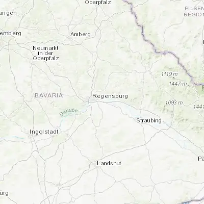 Map showing location of Barbing (49.000000, 12.200000)