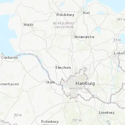 Map showing location of Barmstedt (53.792090, 9.767390)