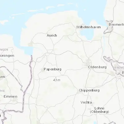 Map showing location of Barßel (53.169810, 7.750120)