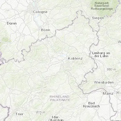 Map showing location of Bassenheim (50.358200, 7.459610)