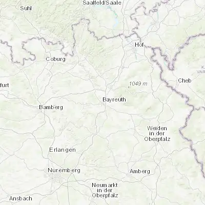 Map showing location of Bayreuth (49.947820, 11.578930)