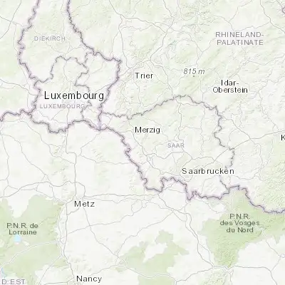 Map showing location of Beckingen (49.400000, 6.700000)