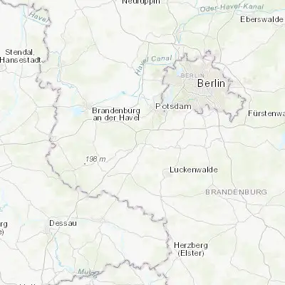 Map showing location of Beelitz (52.238120, 12.971400)