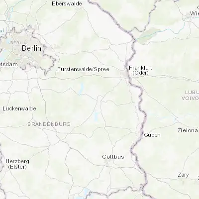 Map showing location of Beeskow (52.172910, 14.245970)