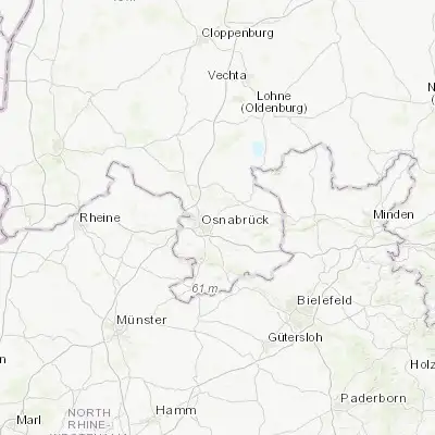 Map showing location of Belm (52.300000, 8.133330)