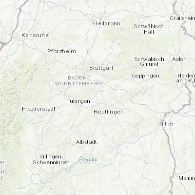 Map showing location of Bempflingen (48.571780, 9.268340)