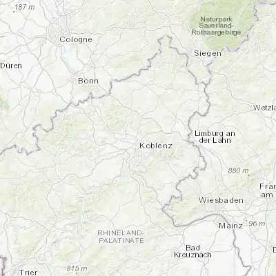 Map showing location of Bendorf (50.422890, 7.579240)