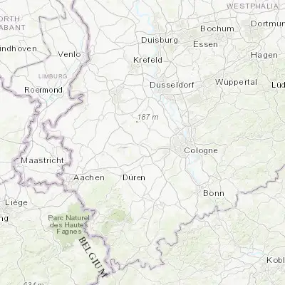 Map showing location of Bergheim (50.955720, 6.639860)
