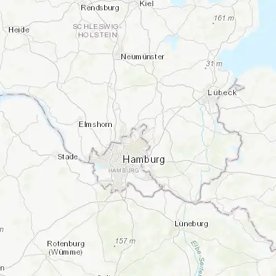 Map showing location of Bergstedt (53.671110, 10.126940)