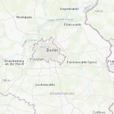 Map showing location of Berlin Köpenick (52.442540, 13.582280)