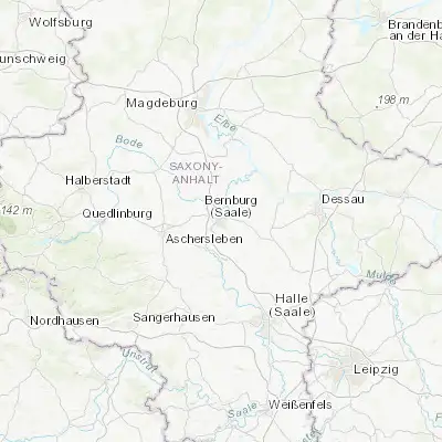 Map showing location of Bernburg (51.794640, 11.740100)