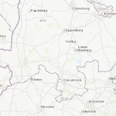 Map showing location of Bersenbrück (52.551600, 7.948360)